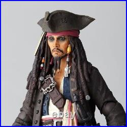 Original KAIYODO Pirates of the Caribbean Revoltech Jack Sparrow Action Figures