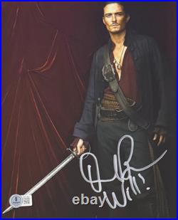 Orlando Bloom Signed 8x10 The Pirates of the Caribbean Will Photo Beckett BAS