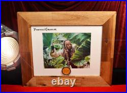 PIRATES OF THE CARIBBEAN Disney COIN Prop, DVD, JOHNNY DEPP Signed, DISNEY COA