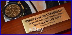 PIRATES OF THE CARIBBEAN Disney Prop, Blu Ray DVD JOHNNY DEPP Signed, DISNEY COA