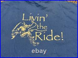 PIRATES OF THE CARIBBEAN Disney movie rare stunt crew promo t-shirt Large 2003