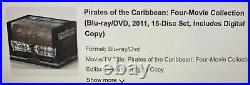 PIRATES OF THE CARRIBEAN Four-Movie Collection (Blu-ray/DVD, 15-Disc Set)1 LEFT