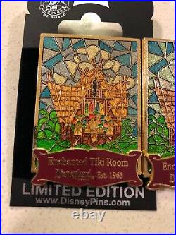 PROTOTYPE FILL Disney Pin Cast Member Stained Glass Attraction tiki Room Le 500