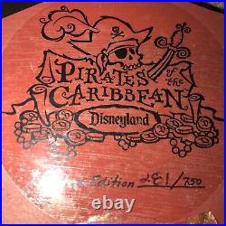Pirate Caribbean Jolly Roger Disneyland Sword Gold Coin Map Treasure 261/750 VTG