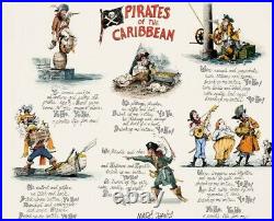 Pirate Doggerel Serigraph Signed by MARC DAVIS Walt Disney Imagineering 1994 150