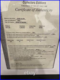 Pirate's Of The Caribbean Heart's Desireby John Alvin Signed AP/30 See Details Pirate's Of The Caribbean Heart's Desireby John Alvin Signed AP/30 See Details