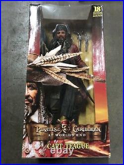 Pirates Caribbean At World's End Keith Richards Capt Teague 18 Talking Figure