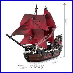 Pirates Of The Caribbean 4195 Queen Anne's Revenge Ship Blocks Technic Kids Toys