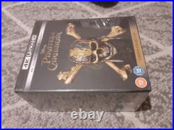 Pirates Of The Caribbean 4k Steelbook Box Set Oop Sealed