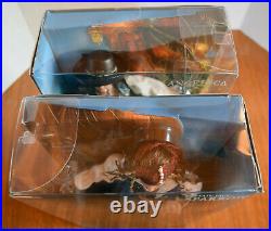 Pirates Of The Caribbean Barbie Lot + Necklace Jack Sparrow Angelica Johnny Depp