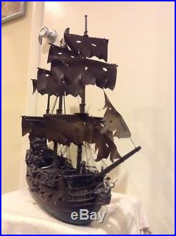 Pirates Of The Caribbean Black Pearl Ship Hawthorne Village Movie Statue Rare