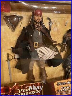 Pirates Of The Caribbean Captain Jack Sparrow & Elizabeth Swan Doll Set NEW