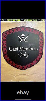 Pirates Of The Caribbean Cast Members Only Sign Prop Replica 18x18 POTC WDW