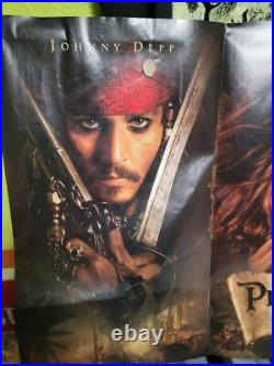 Pirates Of The Caribbean Curse Of The Black Pearl Movie Poster Vintage Disney