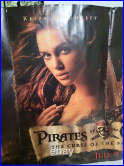 Pirates Of The Caribbean Curse Of The Black Pearl Movie Poster Vintage Disney