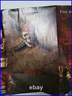 Pirates Of The Caribbean Curse Of The Black Pearl Movie Poster Vintage Disney