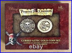 Pirates Of The Caribbean Cursed Aztec Gold Coin 2-disc set Replica 3.5cm Disney
