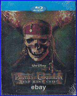 Pirates Of The Caribbean Dead Man's Chest Blu-Ray Collectible Steelbook NEW