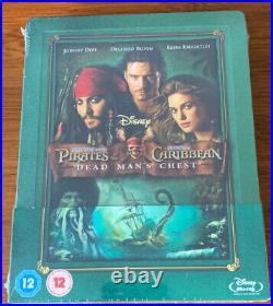 Pirates Of The Caribbean Dead Man's Chest Blu-Ray Steelbook RARE
