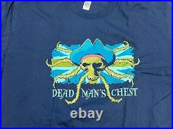 Pirates Of The Caribbean Dead Man's Chest Movie T Shirt L ILM Vfx Crew 2006 Nos