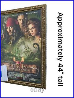 Pirates Of The Caribbean Dead Man's Chest Poster Signed Depp, Bloom, Knightley+