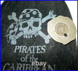 Pirates Of The Caribbean Doubloon Set Treasure Coin Pouch Rare Early Disneyworld