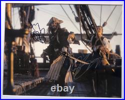 Pirates Of The Caribbean Framed Photo Signed By Johnny Depp & Orlando Bloom COA