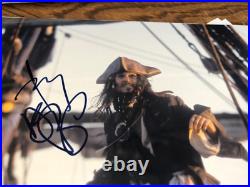 Pirates Of The Caribbean Framed Photo Signed By Johnny Depp & Orlando Bloom COA