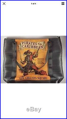 Pirates Of The Caribbean Harvey Tote Purse Handbag Disneyland 60th Seatbelt