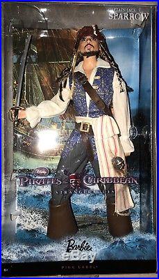Pirates Of The Caribbean Jack Sparrow Ken Doll Mattel Pink Label Nrfb