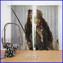 Pirates Of The Caribbean Movie Jack Sparrow Johnny Depp Window Curtain