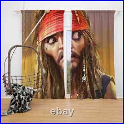 Pirates Of The Caribbean Movie Jack Sparrow Window Curtain