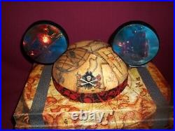 Pirates Of The Caribbean On Stranger Tides Disney Mickey Mouse Ears Limited RARE