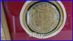 Pirates Of The Caribbean Production Gold Coin (used on film) in Framed Display