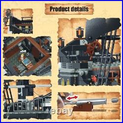 Pirates Of The Caribbean Ship Queen's Revenge Warship Black Pearl Build (BLACK)