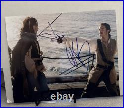 Pirates Of The Caribbean Signed Photo Johnny Depp Orlando Bloom COA