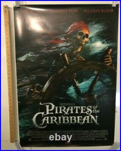 Pirates Of The Caribbean Skeleton Original Theater Promo Poster 2003 One Sheet