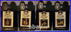 Pirates Of The Caribbean Spinner Pin Series 4 Pins & 4 Scenes LE 1500