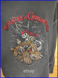 Pirates Of The Caribbean Zip Up Hooded Sweatshirt 2XL