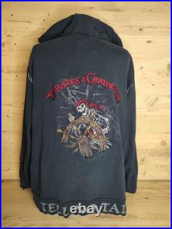 Pirates Of The Caribbean Zip Up Hooded Sweatshirt 2XL