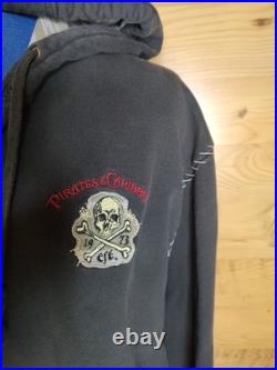 Pirates Of The Caribbean Zip Up Hooded Sweatshirt 2XL