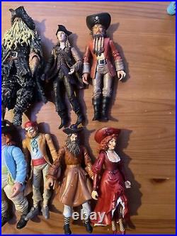 Pirates Of the Caribbean Action Figure Lot Of 10