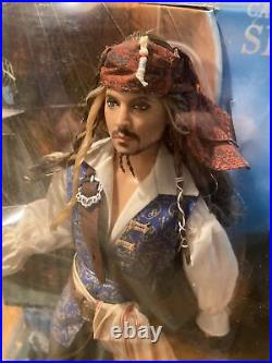 Pirates of Caribbean Capt Jack Sparrow 2010 Barbie Pink Label Johnny Depp Doll