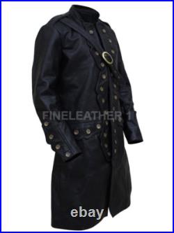 Pirates of The Caribbean 5 Will Turner Men's Real Leather Long Coat Pirates of The Caribbean 5 Will Turner Men's Real Leather Long Coat