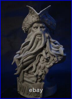 Pirates of The Caribbean Davy Jones 13 Bust Figure Statue Resin Toy Decoration