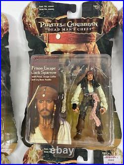 Pirates of The Caribbean Dead Man's Chest Zizzle Action Figure 2006 RARE Bundle