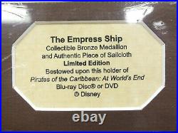 Pirates of The Caribbean Empress Ship Collectible Bronze Medallion Lithograph