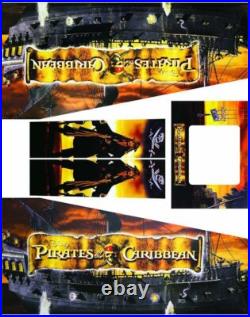 Pirates of The Caribbean Pinball Machine CABINET Decal Set
