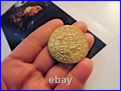 Pirates of the Caribbean 2003 Movie on set treasure DOUBLOON hero coin S2