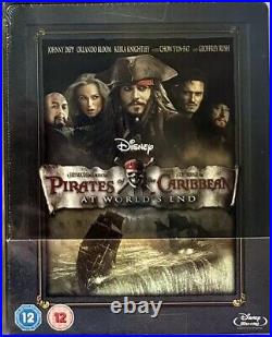 Pirates of the Caribbean 3 Blu-ray Steelbook Embossed ZAVVI UK MINT